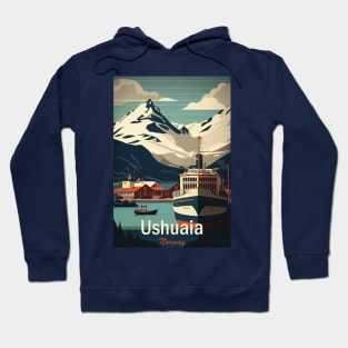 Ushuaia, Norway, travel poster Hoodie